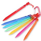 DOPPELGANGER OUTDOOR レインボージュラルミンペグ P1-88 超々ジュラルミン 7本1セット Y型形状